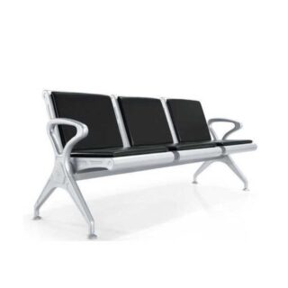 Three seater heavy-duty office bench