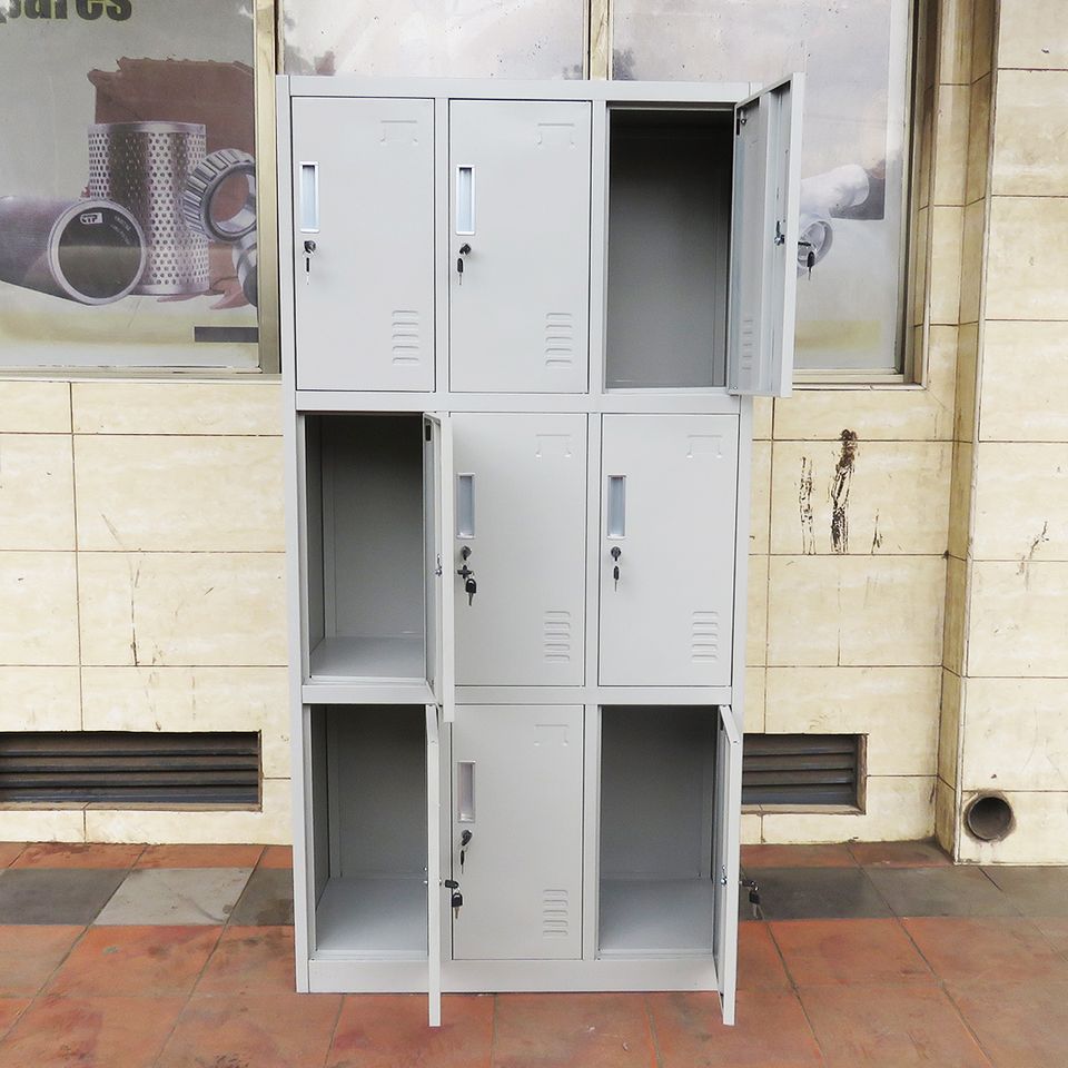 9-Locker Steel Office Cabinet