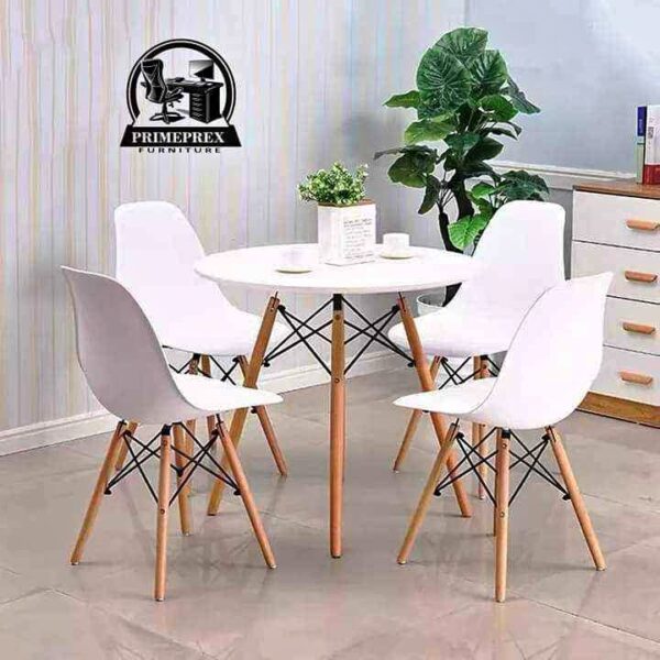 Solid Back Side Chair, Eames seat, plastic chair, dining chairs, cafeteria seats, salon seats