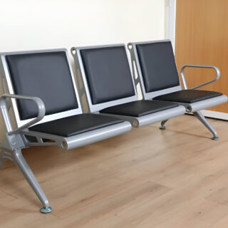 3-Link Padded Airport Bench, waiting area bench