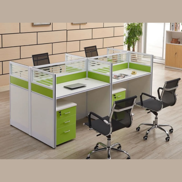 4-way workstation, modular workstation, office workstation, computer desks, office desk