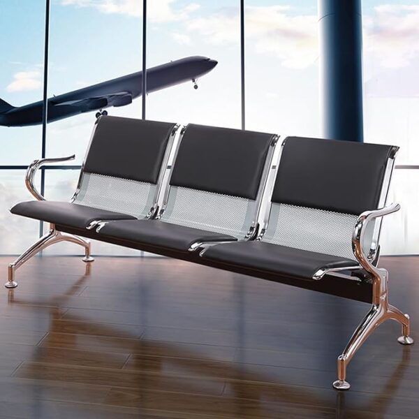 3-link padded waiting bench