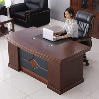 1.4m Executive Mahogany Desk