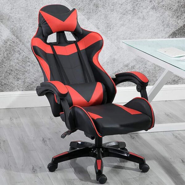 Ergonomic Design Gaming Chair, gaming chair, red Adcom gaming chair, computer chair