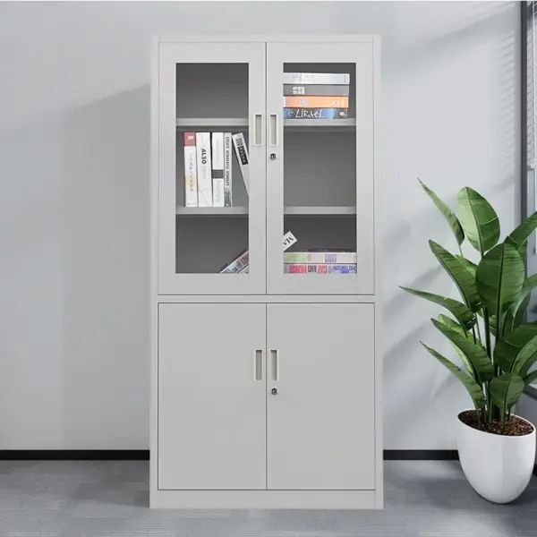 New Two-Door Metallic Office Cabinet - Furniture Land