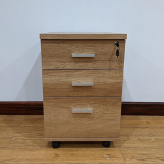 3-Drawers Wooden Pedestal