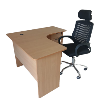 1.4m curved office desk