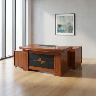 1.4M Executive Office Desk with side storage