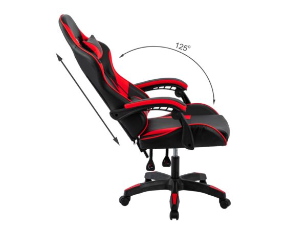 gaming chair, adcom gaming chair, lumbar support chair, ergonomic seat