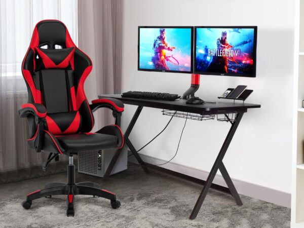 gaming chair, adcom gaming chair, lumbar support chair, ergonomic seat