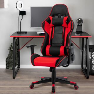 gaming chair, adcom gaming chair, lumbar support chair, ergonomic seat