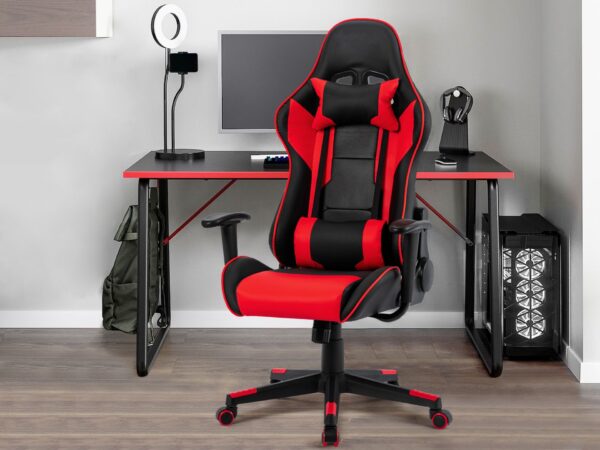 gaming chair, adcom gaming chair, lumbar support chair, ergonomic seat