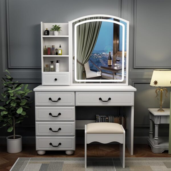 Fashion Vanity Desk with Mirror, vanity mirror, dressing mirror, dressers