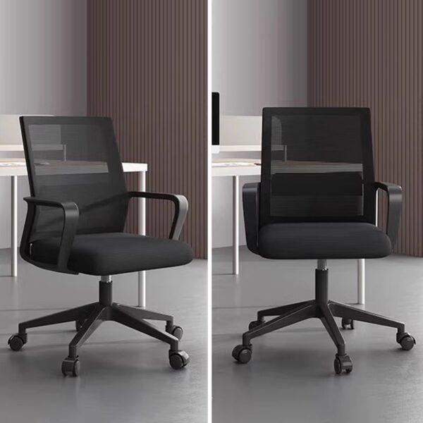 Mid Back Fabric Office Workstation Chair, High Quality Mesh Staff Office Chair, Clerical home office chair, Black mesh office chair, office furniture, comfortable office chair, stylish office chair, ergonomic office chair, adjustable office chair, breathable office chair, durable office chair