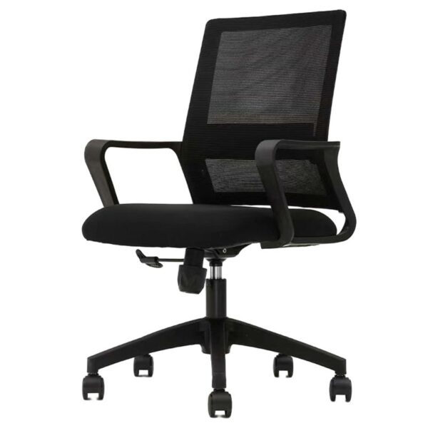 Mid Back Fabric Office Workstation Chair, High Quality Mesh Staff Office Chair, Clerical home office chair, Black mesh office chair, office furniture, comfortable office chair, stylish office chair, ergonomic office chair, adjustable office chair, breathable office chair, durable office chair