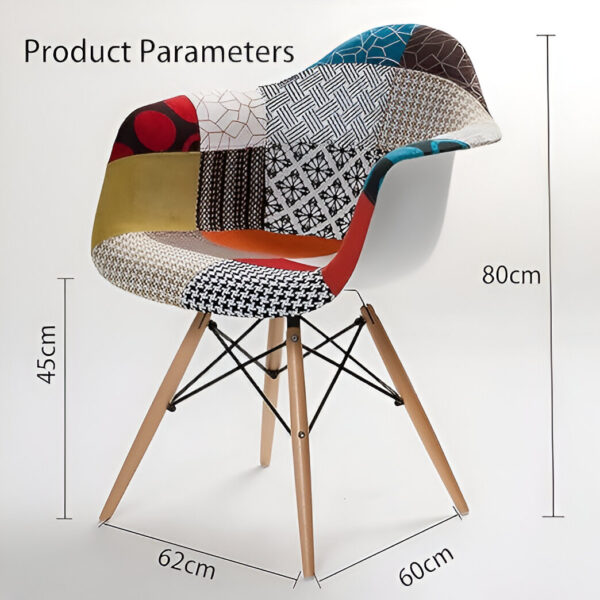 Modern Colorful Eames Fabric Casual Chair, Modern Style Upholstered Side Fabric Chair, padded Eames seat, dining chairs, Eames seat, home chairs