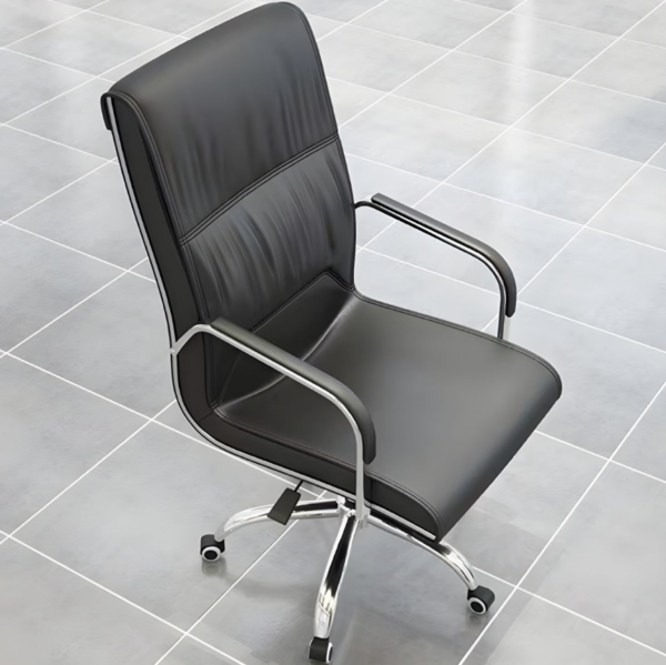 Ergonomic Leather Executive Chair, office chairs, leather office seat, office furniture, black leather office chair