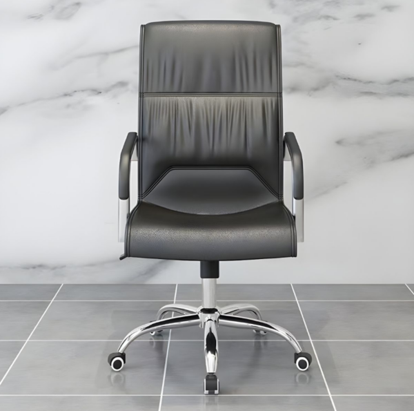 Ergonomic Leather Executive Chair, office chairs, leather office seat, office furniture, black leather office chair