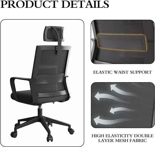 High Back Black Mesh Office Chair