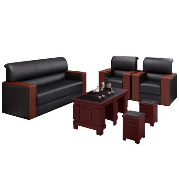 5-Seater PU Leather Sofa, office sofa