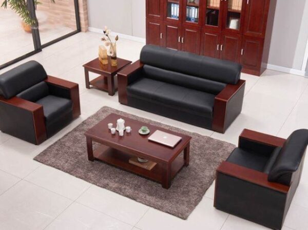 5-Seater PU Leather Sofa, office sofa