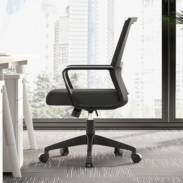 Black Mesh Ergonomic Lumbar Support Task Chair