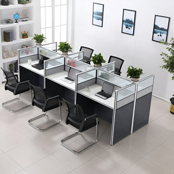 6-Way Modern Modular Office Workstation