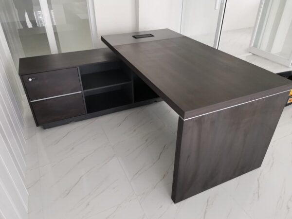 1.8 Meters Grey Oak Executive Desk