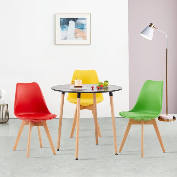 Modern Simple Solid Wood Plastic Cafe Chairs