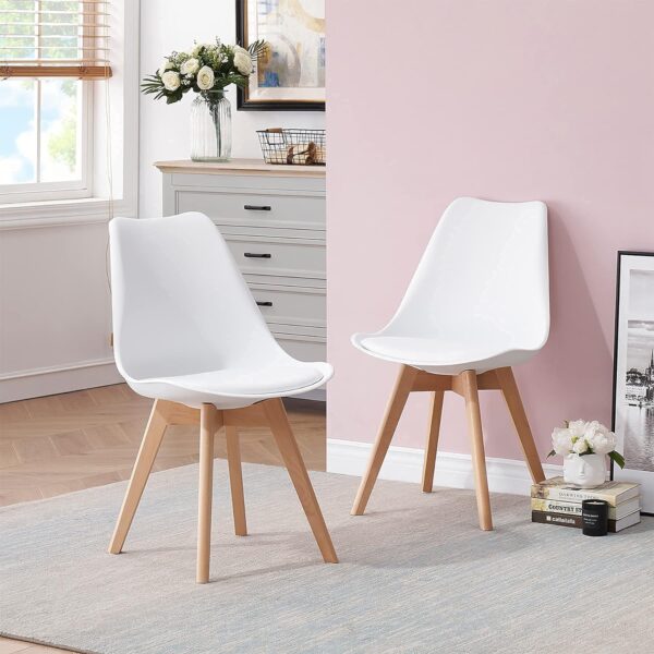 Modern Simple Solid Wood Plastic Cafe Chairs