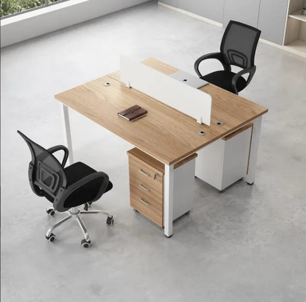 2 Person Work Station Desk, 2-way office workstation, modular workstation