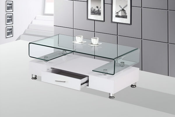 Tempered Glass Top Coffee Table