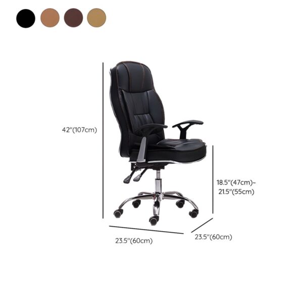 Leatherette Executive High Back Revolving Office Chair
