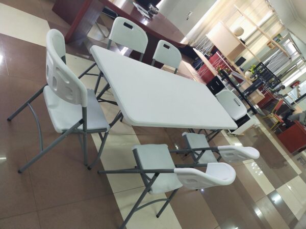 6 FT Portable White Folding Table