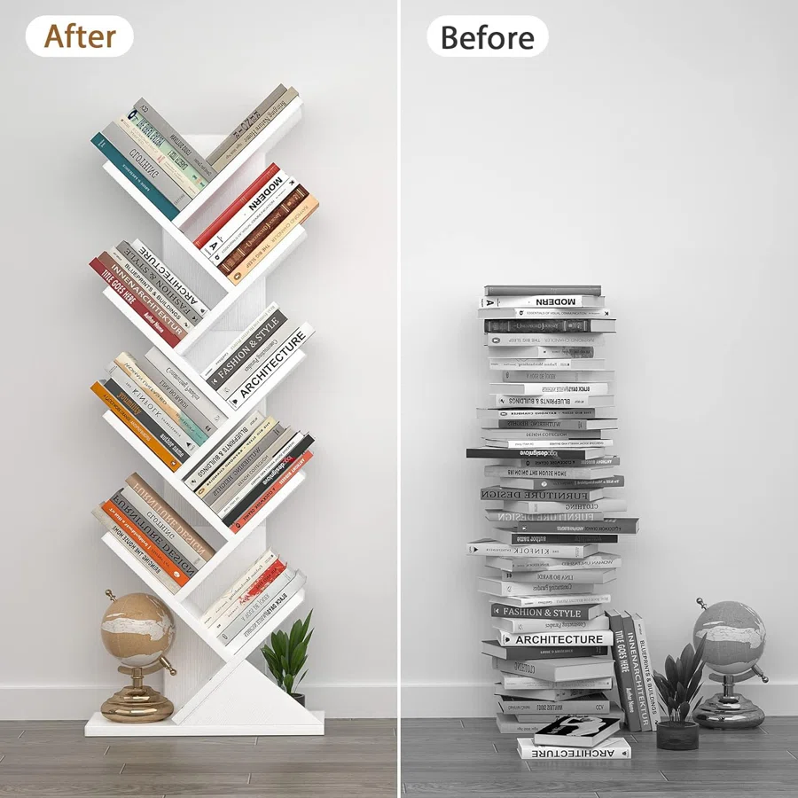 8-tier Modern Decor Tree Bookshelf