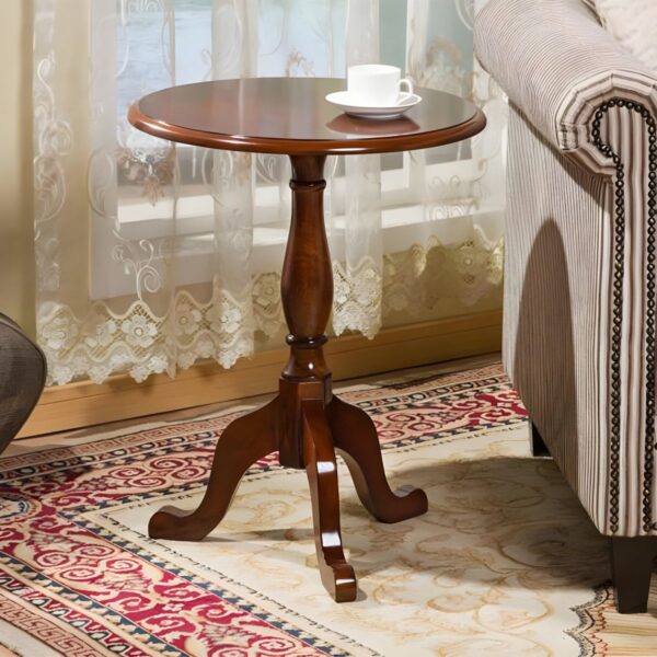Solid Wood Small Round Table