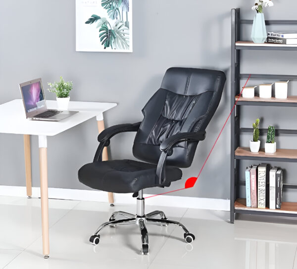 Ergonomic Leather Reclining Office Chair