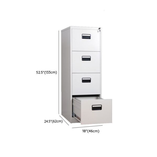 Heavy Duty Steel 4-Drawer Filing Cabinet