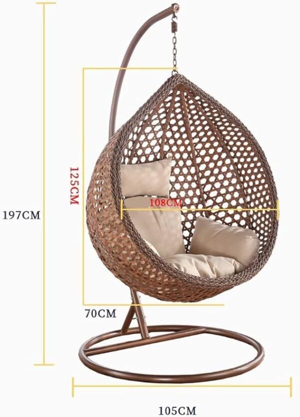 Wicker Rattan Garden Patio Swing