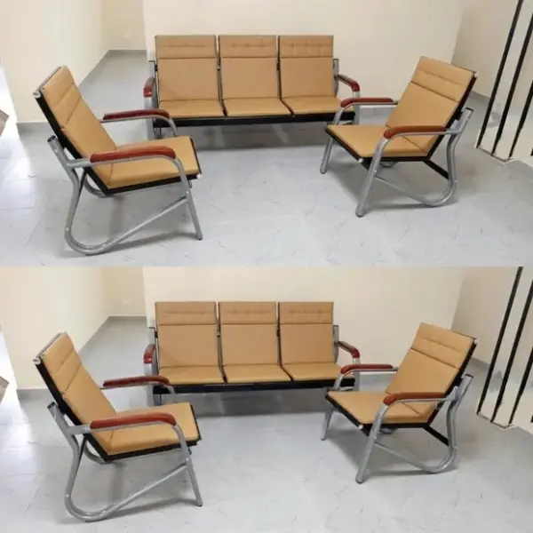 5-Seater Office Reception Bench