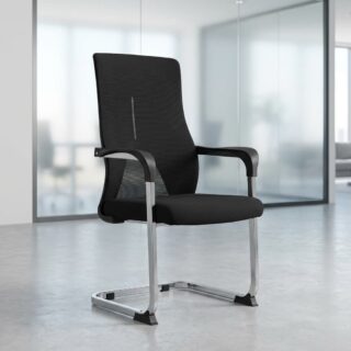 Ergonomic mesh office visitor chair for reception and meeting rooms in Kenya