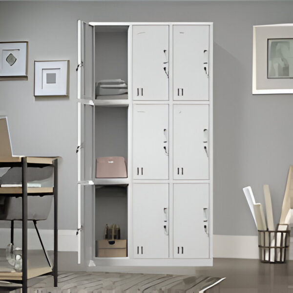 9-Lockers Storage Metallic Cabinet