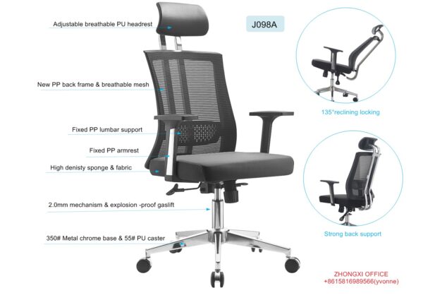 Executive High-Back Orthopedic Office Chair