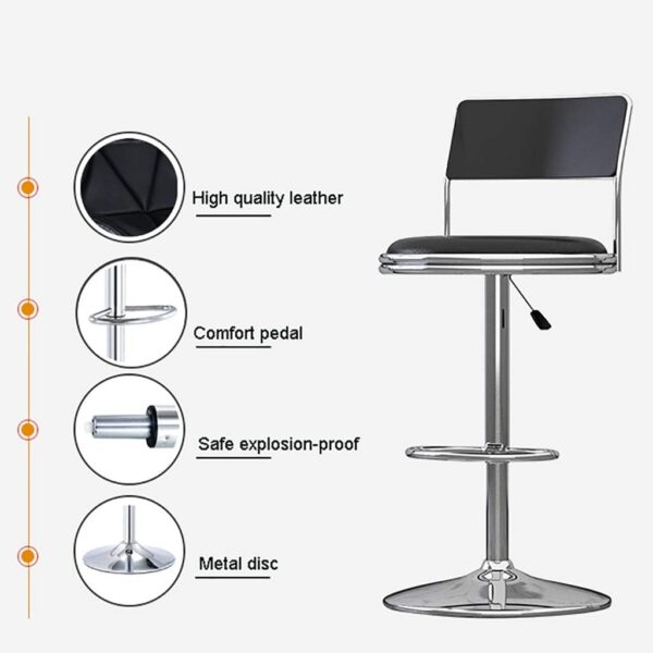 Adjustable Swivel Bar Stool