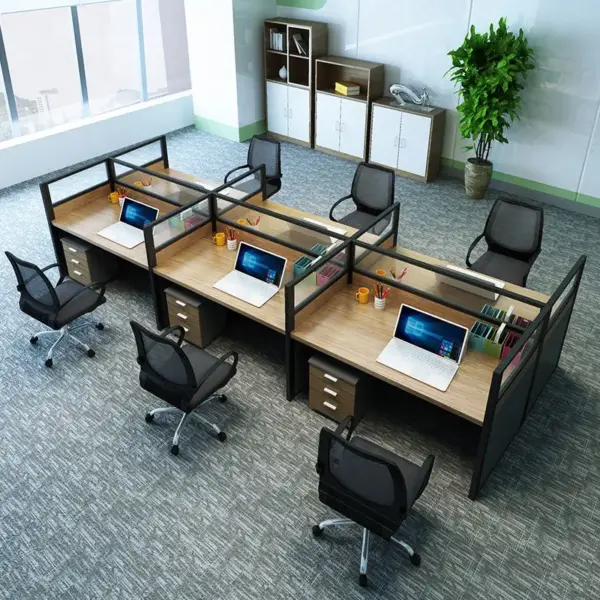 6-Way Modular Office Workstation