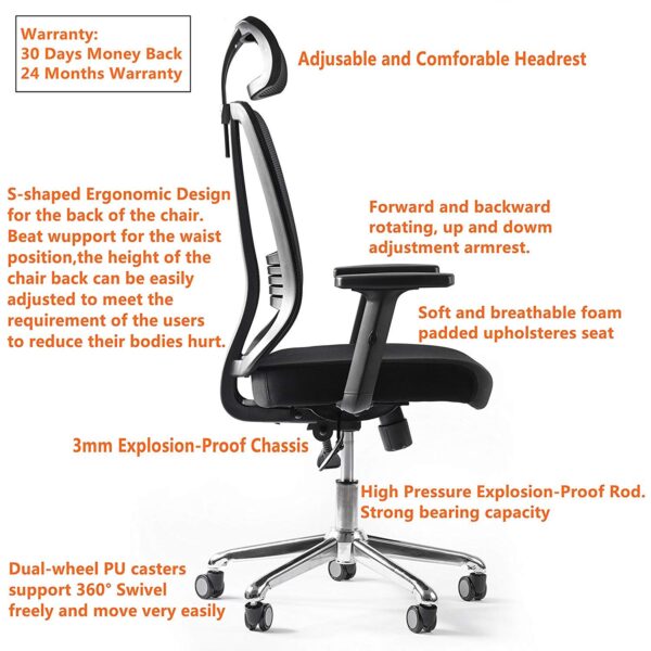 Ergonomic High-Back Office Chair