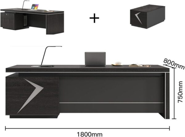 Modern L-shaped Executive Office desk 1.8meters