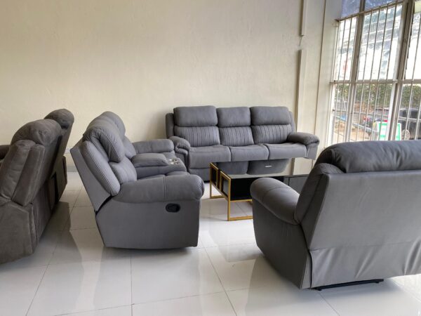 Oscar 6 Seater Fabric Recliner Sofa Set