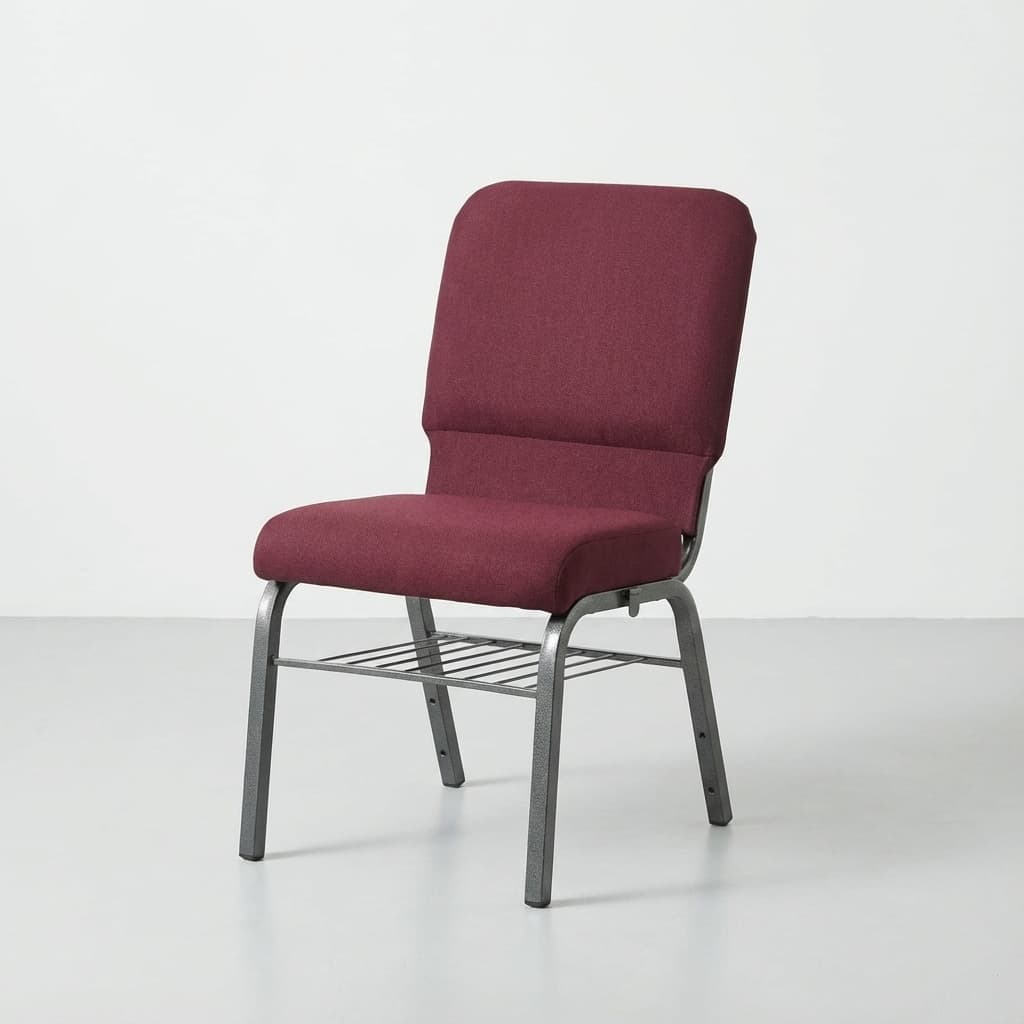 banquet style church seating maroon church chair book rack