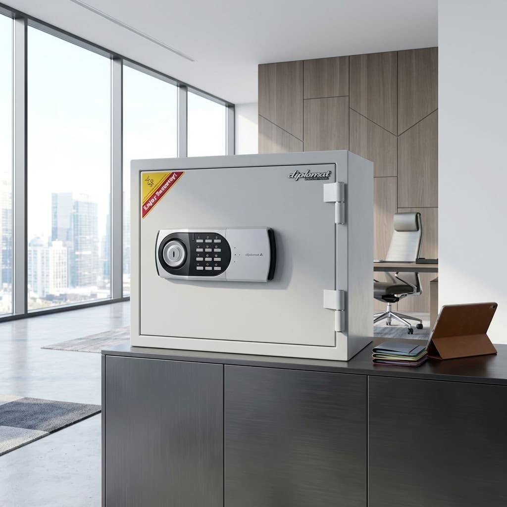 31kg Secure Diplomat Fireproof Cabinet with digital keypad lock